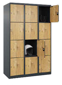 Fächer HPL 4 Türen übereinander